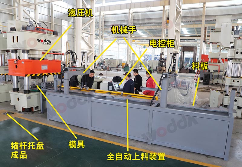 630噸錨桿托盤(pán)液壓機(jī)生產(chǎn)線(xiàn)
